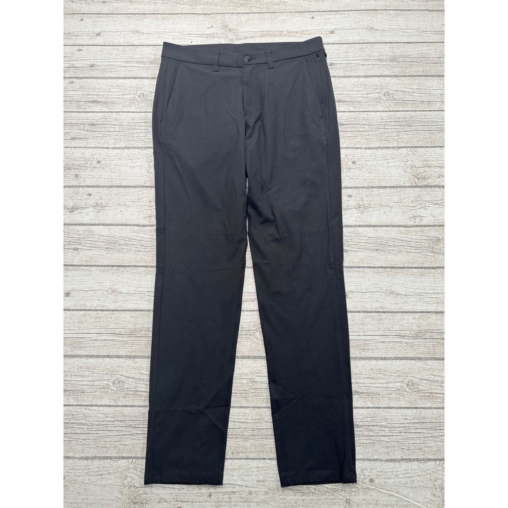Lululemon Pants Men's 32 Black Warpstreme Commission Slim Fit Activewear Stretch
